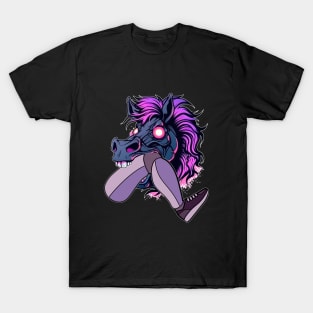 Funny horse bites the leg T-Shirt